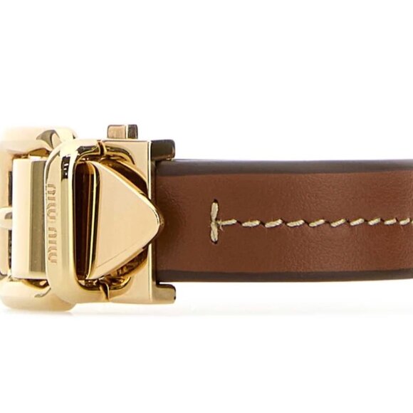 Miu Miu Logo Engraved Buckle Bracelet - Picture 2 of 7
